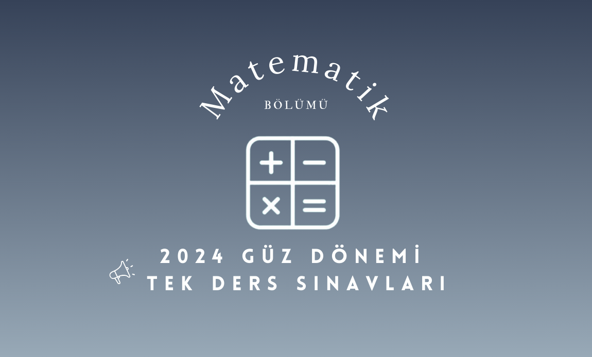 2024 Güz Tek Ders Sınavları