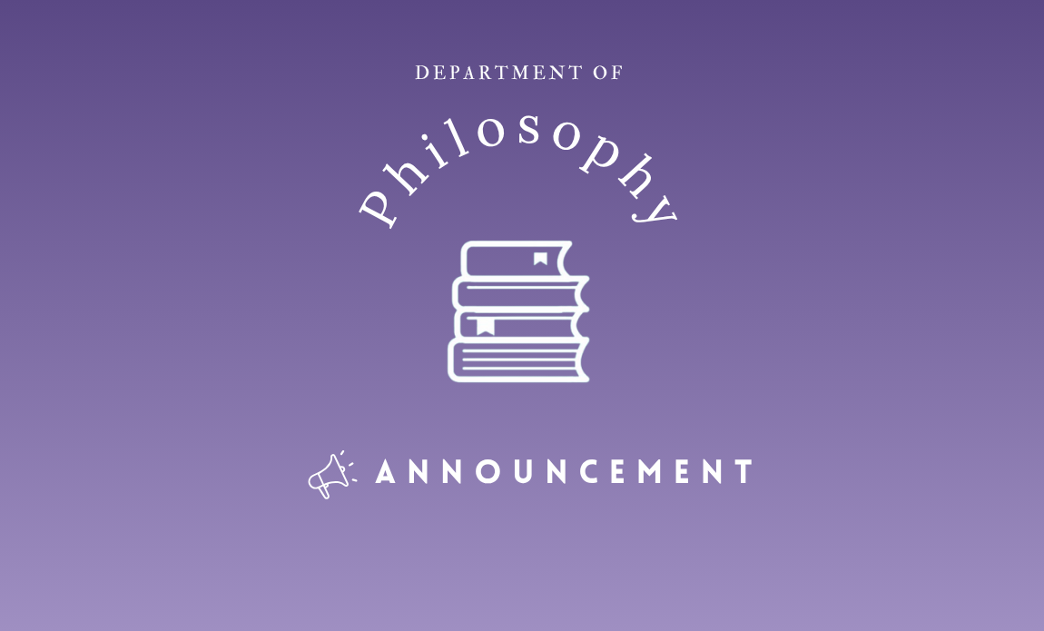 Philosophy Department 2025 Spring Final Schedule