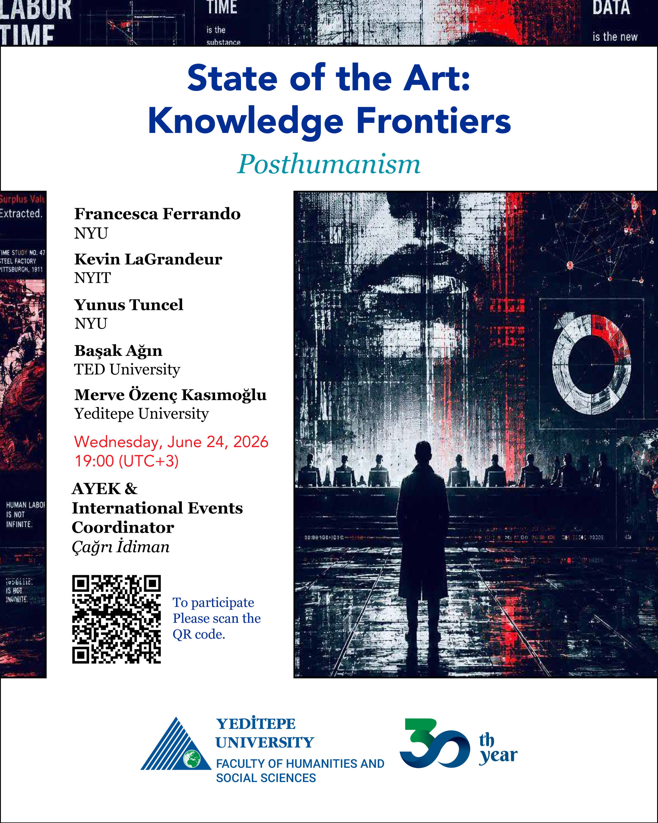 Çevrimiçi Panel: "Posthumanism" | State of the Art: Knowledge Frontiers 