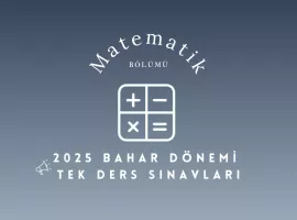 Matematik Tek Ders Sınavları